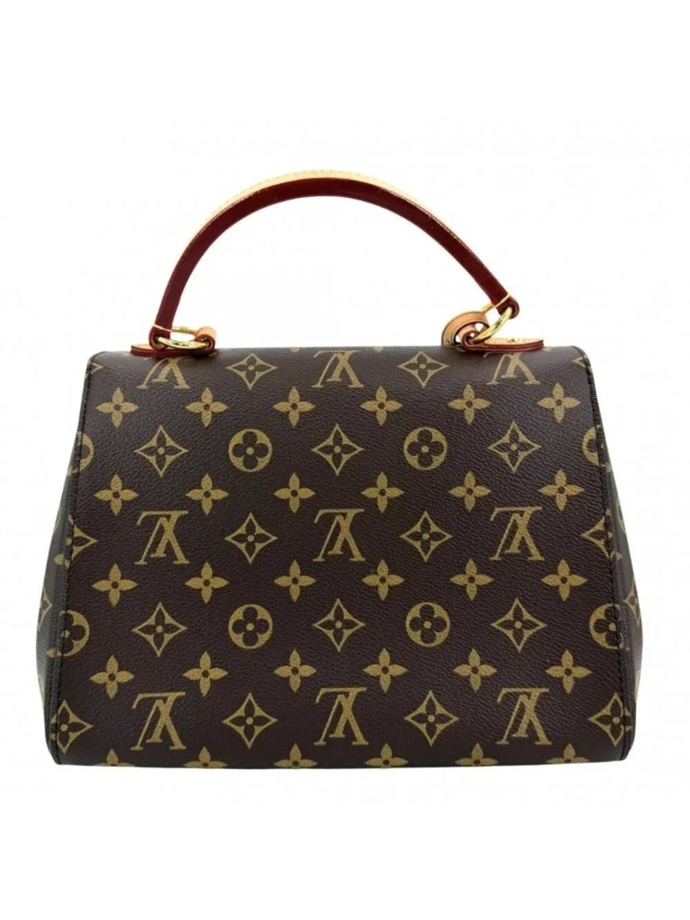 Louis Vuitton Handbag Shoulder Crossbody Monogram Cluny BB Bag Brown Pink Gold